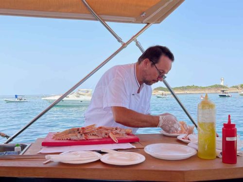 Luigi Iapigio scampi barca Leucosia