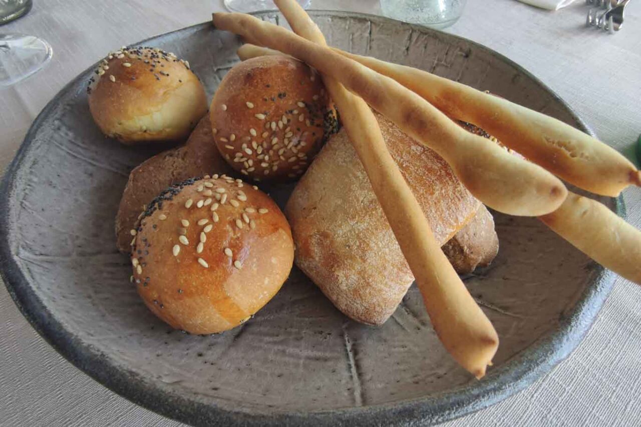 Pane fatto in casa al ristorante Belvedere di Frascati