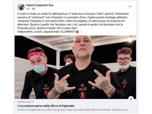 post Valeria Zuppardo Seu birra arigianale pizzaioli