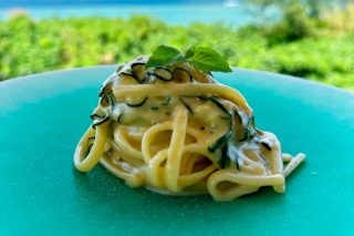 La pasta alla Nerano di Fabrizio Mellino al ristorante Quattro Passi