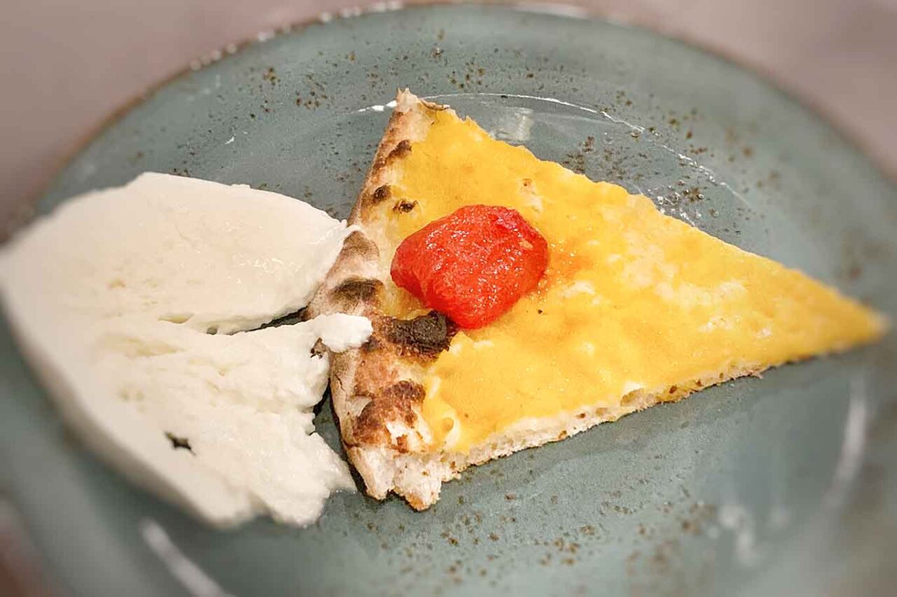 pizza bufalina e vini vulcanici