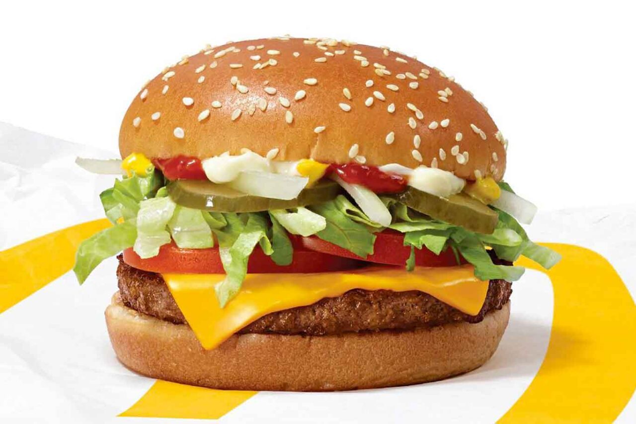 Aspetto di McPlant, hamburger vegetale di McDonald’s