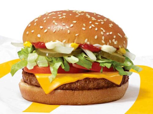 Aspetto di McPlant, hamburger vegetale di McDonald’s
