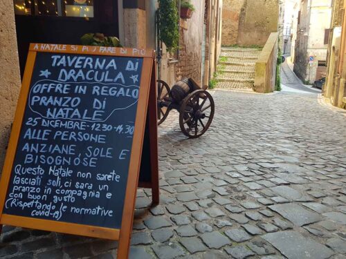 Taverna di Dracula Tivoli pranzo di Natale offerto