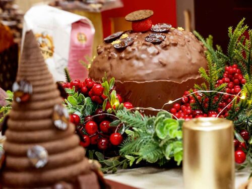 panettone e albero di Natale al cioccolato di Luigi Biasetto