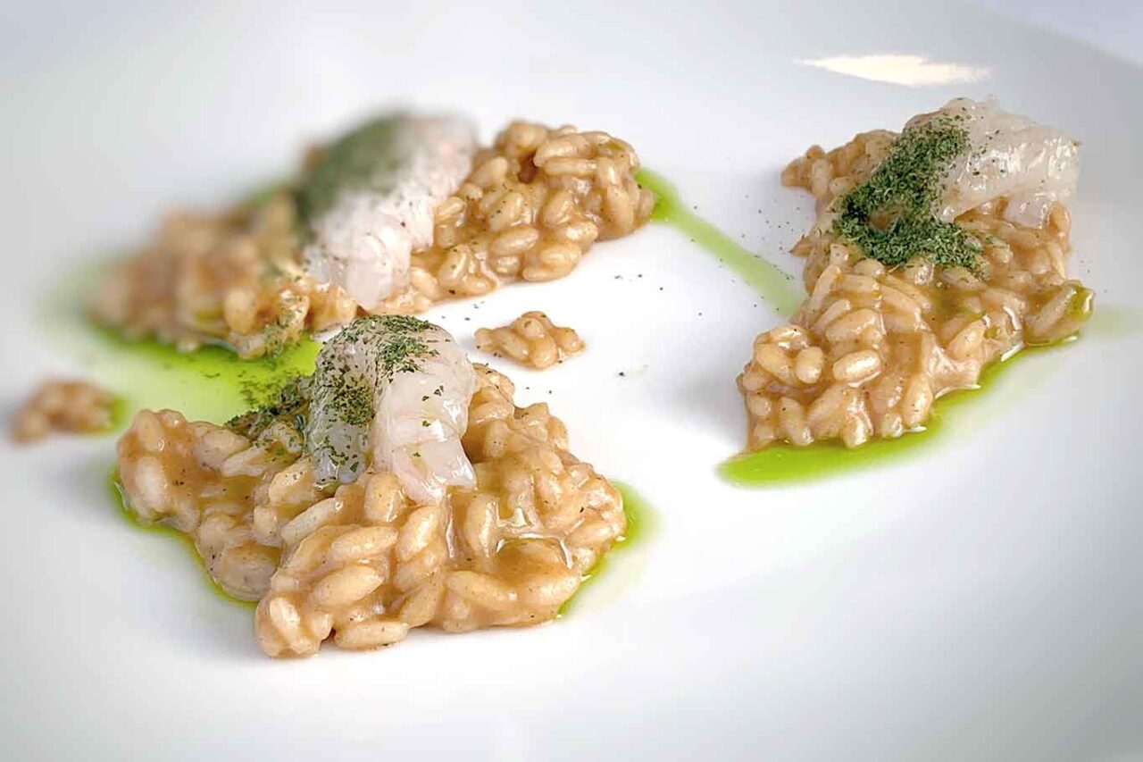 ristorante Baia del Sole Vasto Abruzzo riso con scampi e lardo