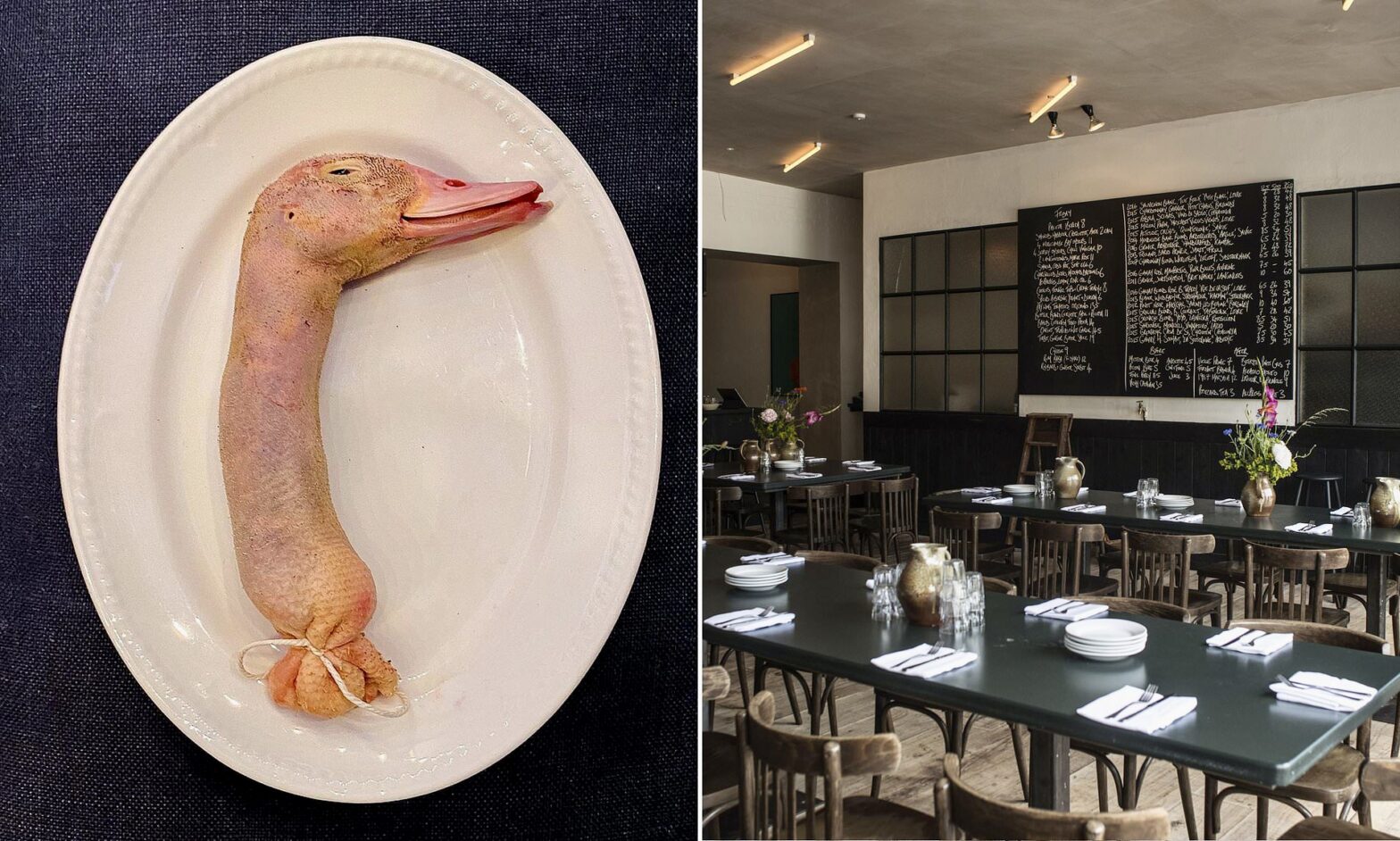 Collo anatra e ristorante londra