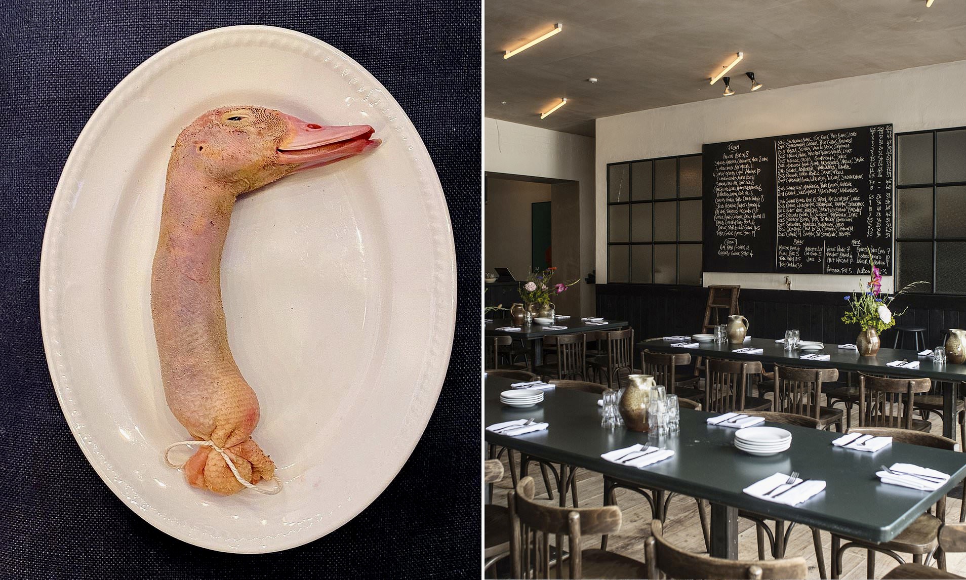 Collo anatra e ristorante londra