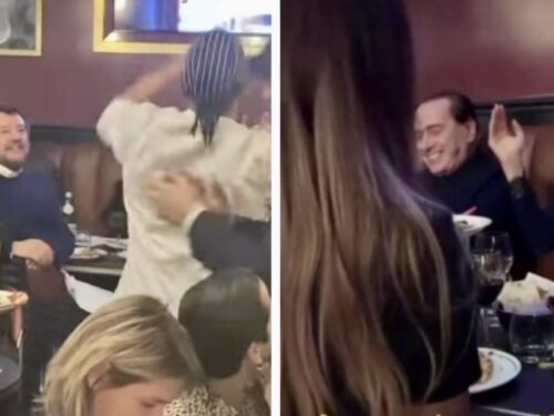 Crazy pizza Brera milano salvini berlusconi