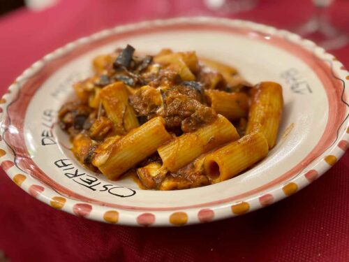 Osteria della Mattonella Napoli pasta alla siciliana