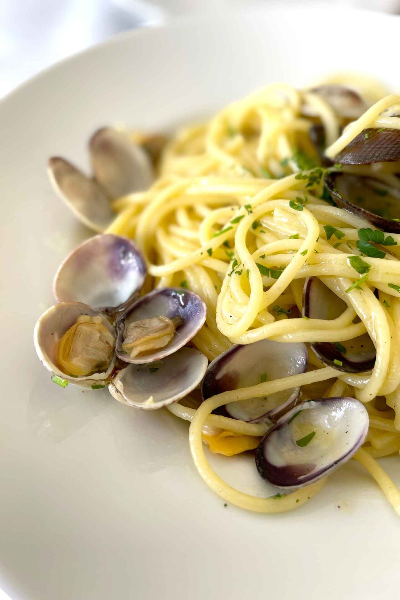 ristorante Boccaccio ad Acciaroli: spaghetti a vongole