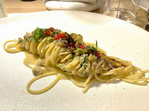 ristorante Casamare a Salerno spaghetti aglio olio vongole