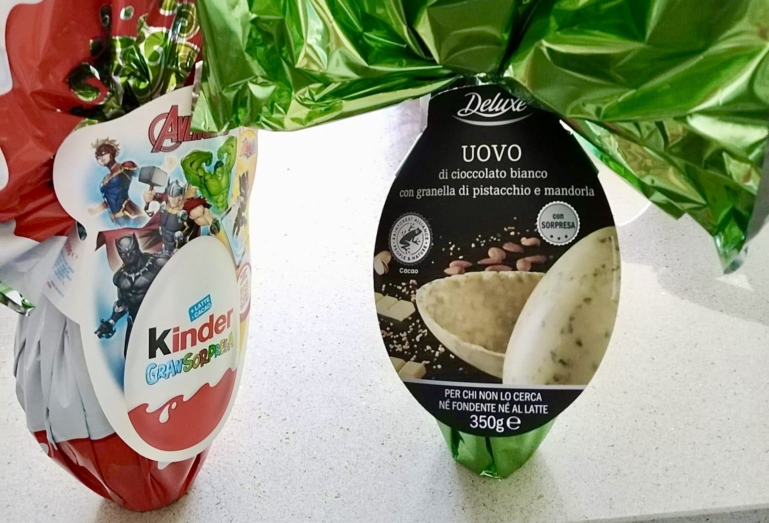 Uovo kinder gran sorpresa e uovo Lidl deluxe