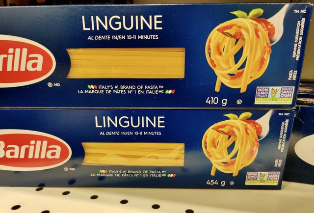 Sgrammatura pasta