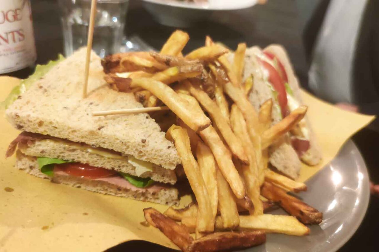 club sandwich con roasbeef di Barnaba a Roma