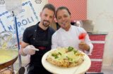 la pizza patate e provola di Pino Celio