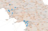 mappa dei caseifici Campionato della Mozzarella 2022 quarti di finale