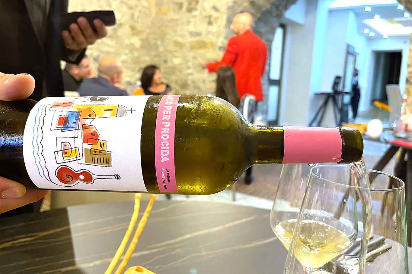 Mosaico per Procida vino