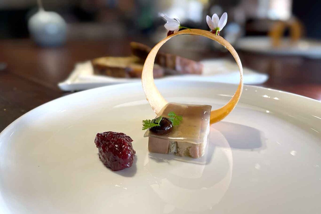 foie gras e anguilla al ristorante Essenza a Terracina 