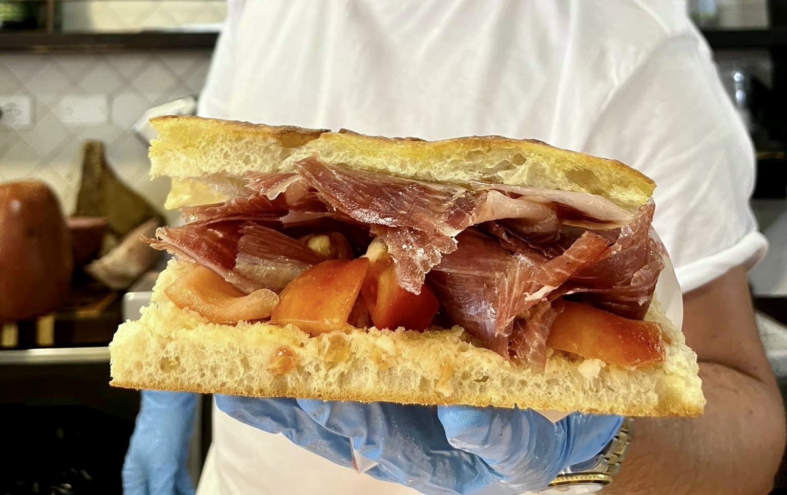 Focaccia pata negra antico vinaio