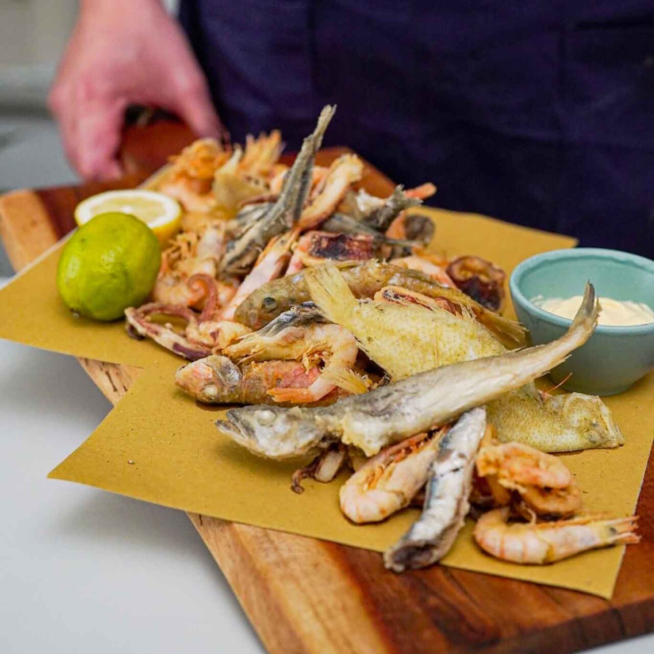 Piazza Scammacca Catania frittura di pesce