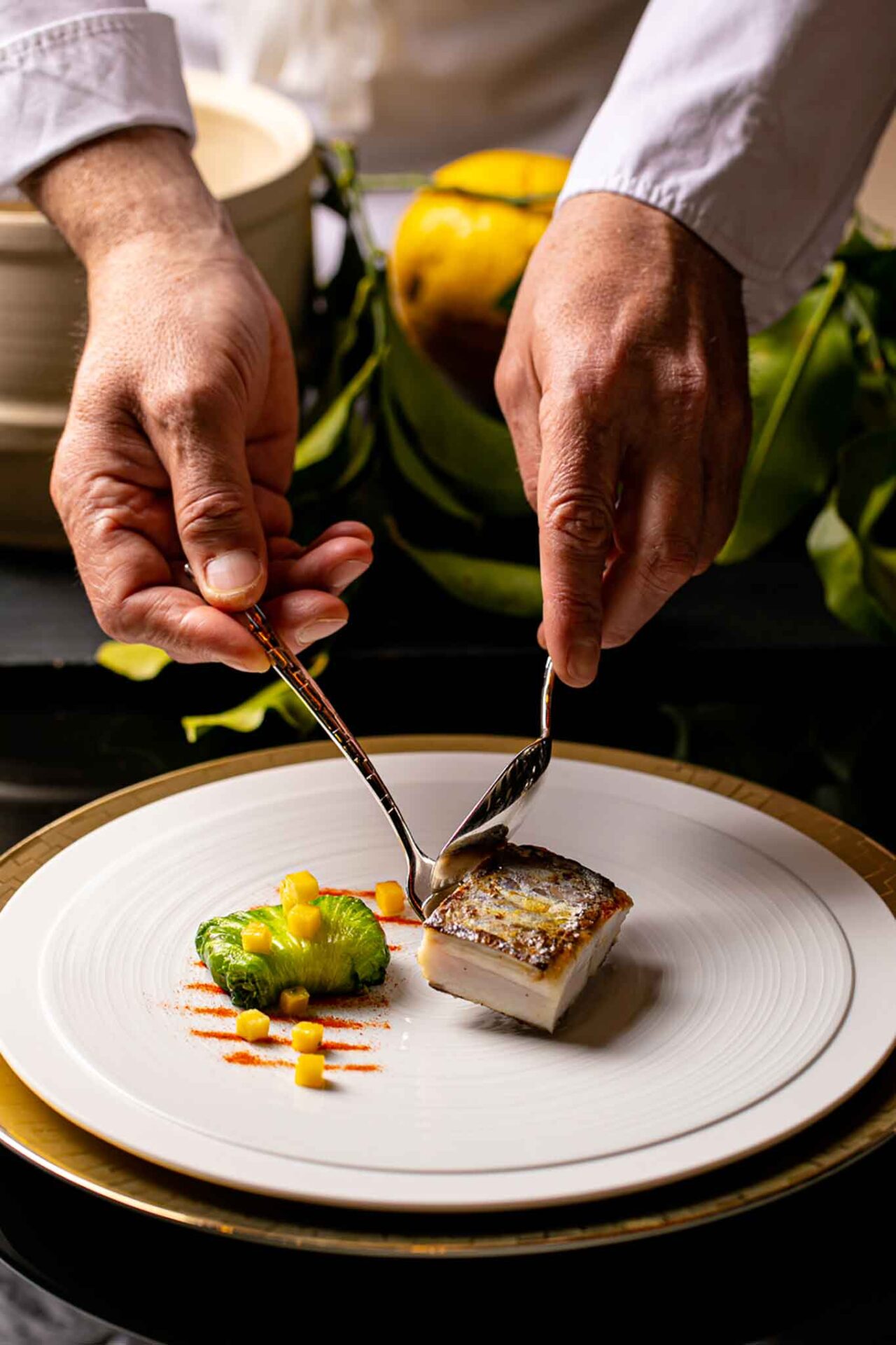 menu del ristorante Idylio a Roma: sciabola alla brace