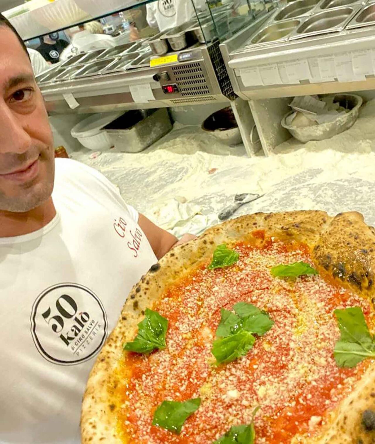 la Cosacca di Ciro Salvo è la meno costosa delle pizze da 50 Kalò a Roma: 7 €