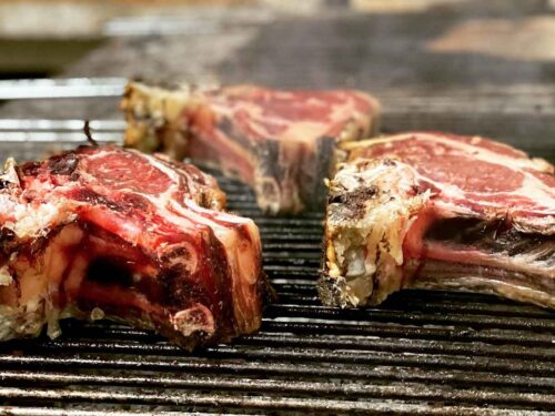 carne alla brace all'Hosteria del Vapore 1870