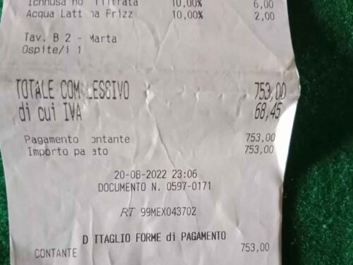 conto da 753 €