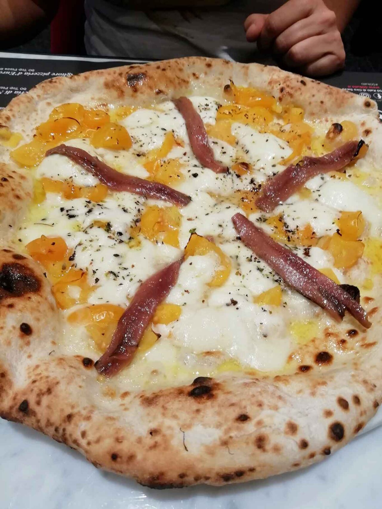 la Romana Gialla, pizza di 50 Kalò a Roma