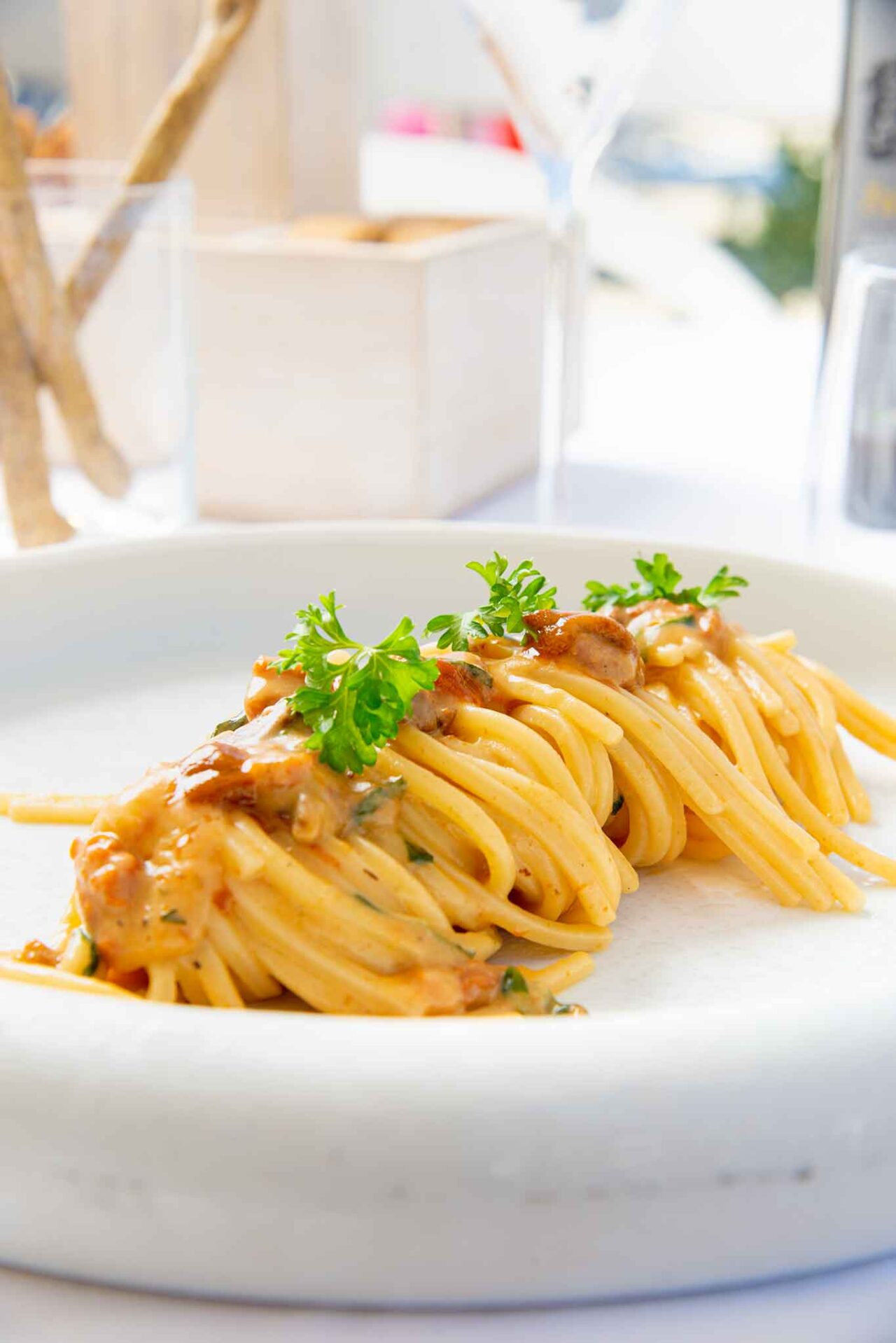 spaghetti ai ricci di mare al Seasons Restaurant & Lounge Bar Forio d'Ischia