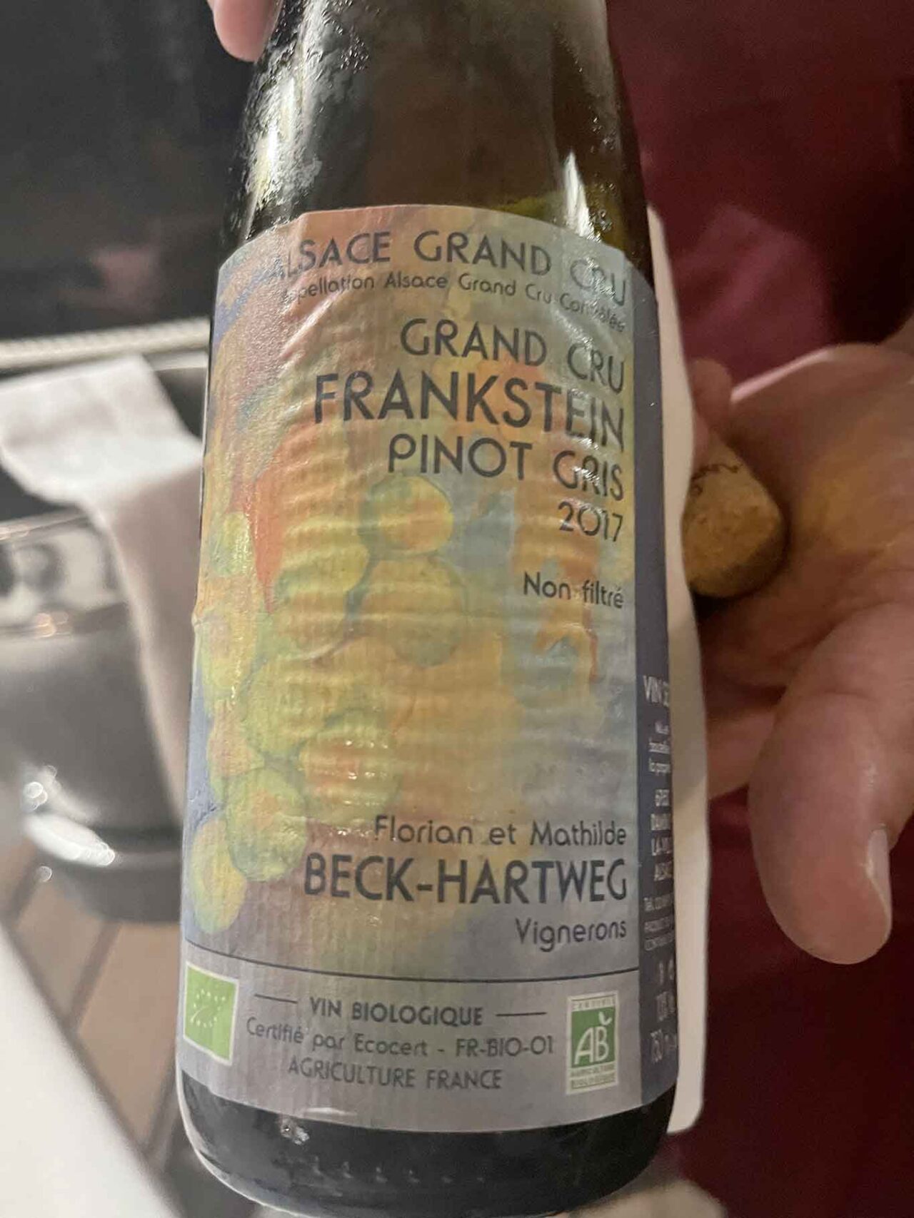 vino pinot francese Beck Hartweg