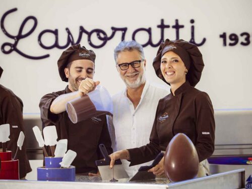Fabio Fazio e la fabbrica di cioccolato