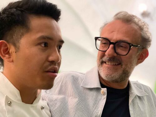 Jerome Ianmark Calayag e Massimo Bottura