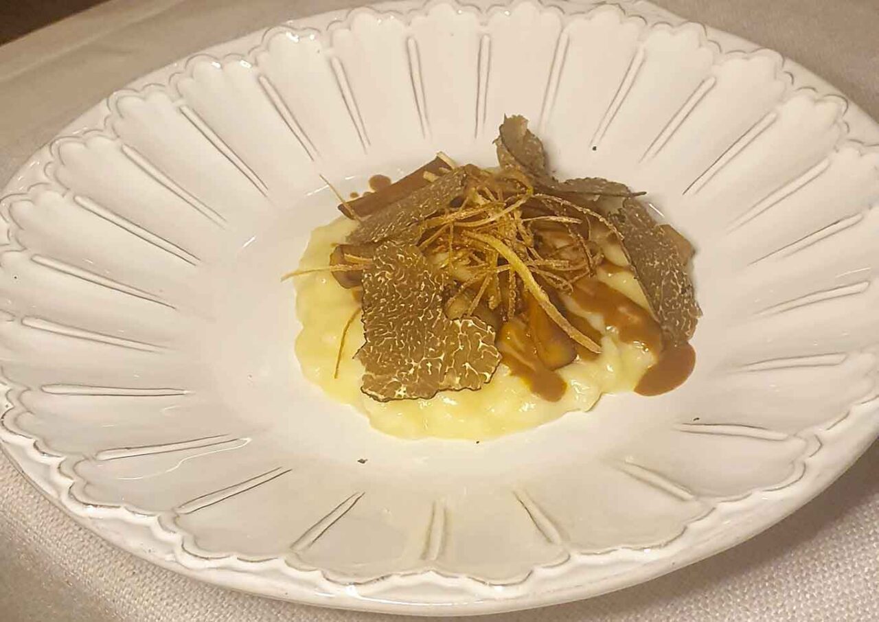 Degusteria Italiana agli Uffizi Firenze risotto al tartufo