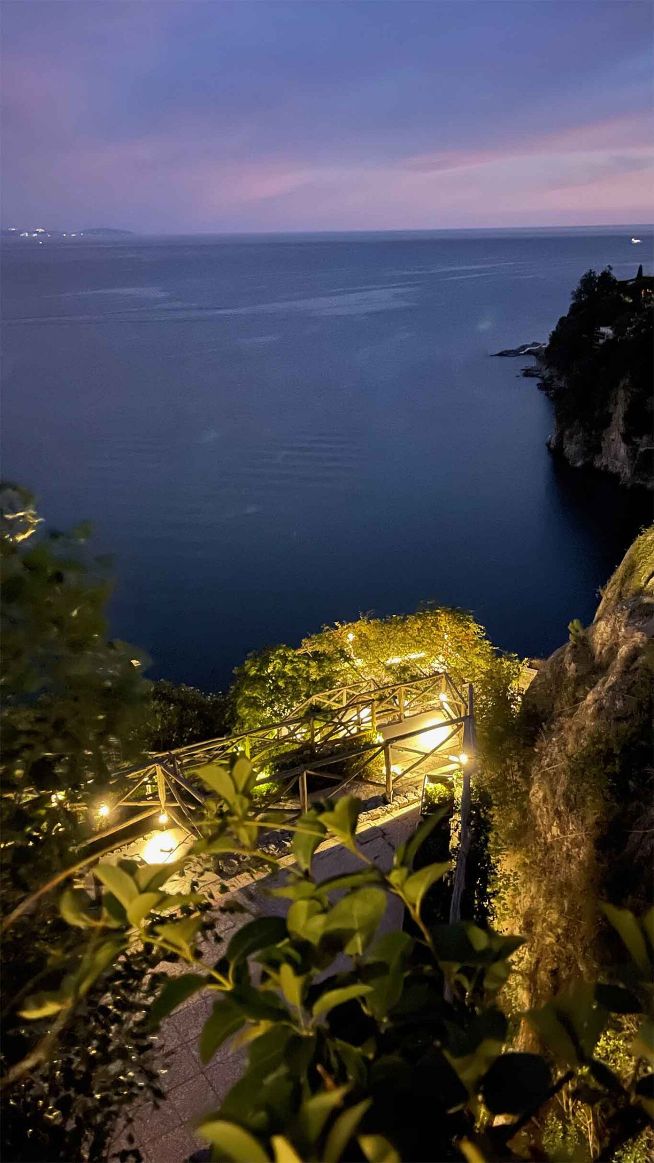 panorama dal Volta del Fuenti ristorante in Costiera Amalfitana 
