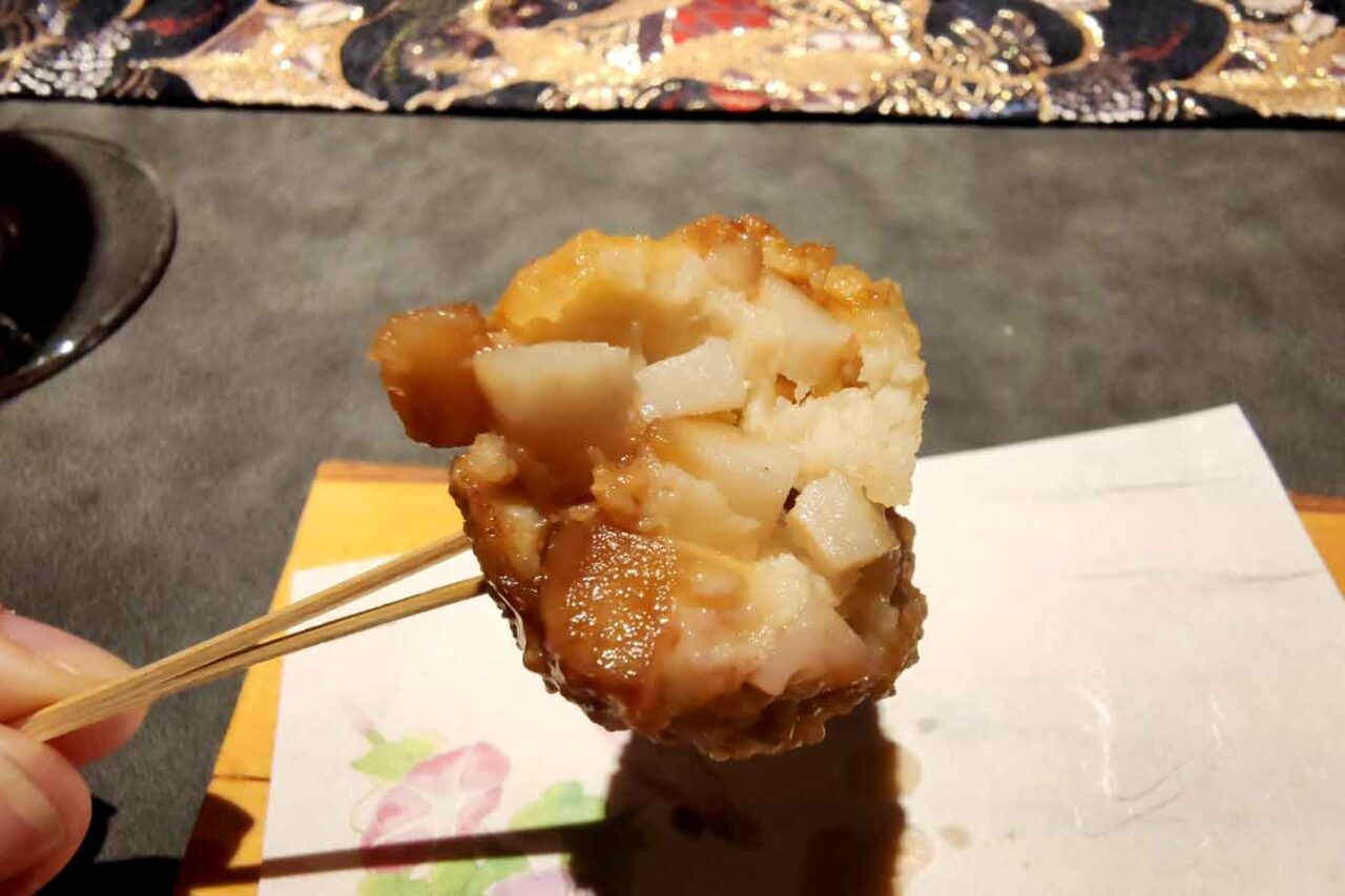 polpettina daikon e mazzancolle cucina giapponese kaiseki
