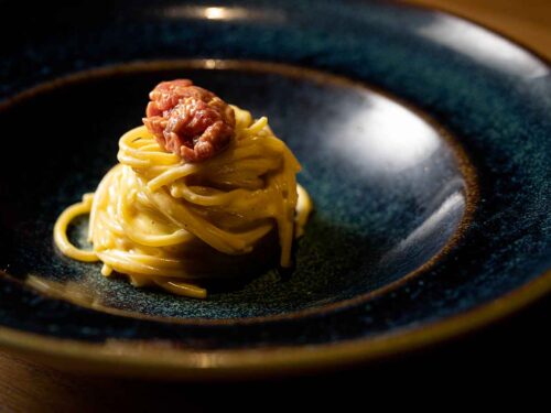 spaghetti affumicati al ristorante MAG56 a Prato