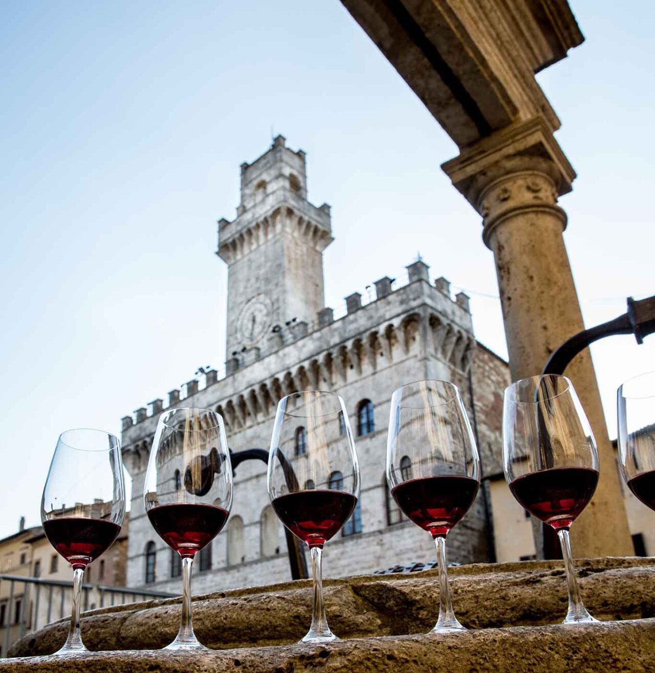 calici di vino di Montepulciano