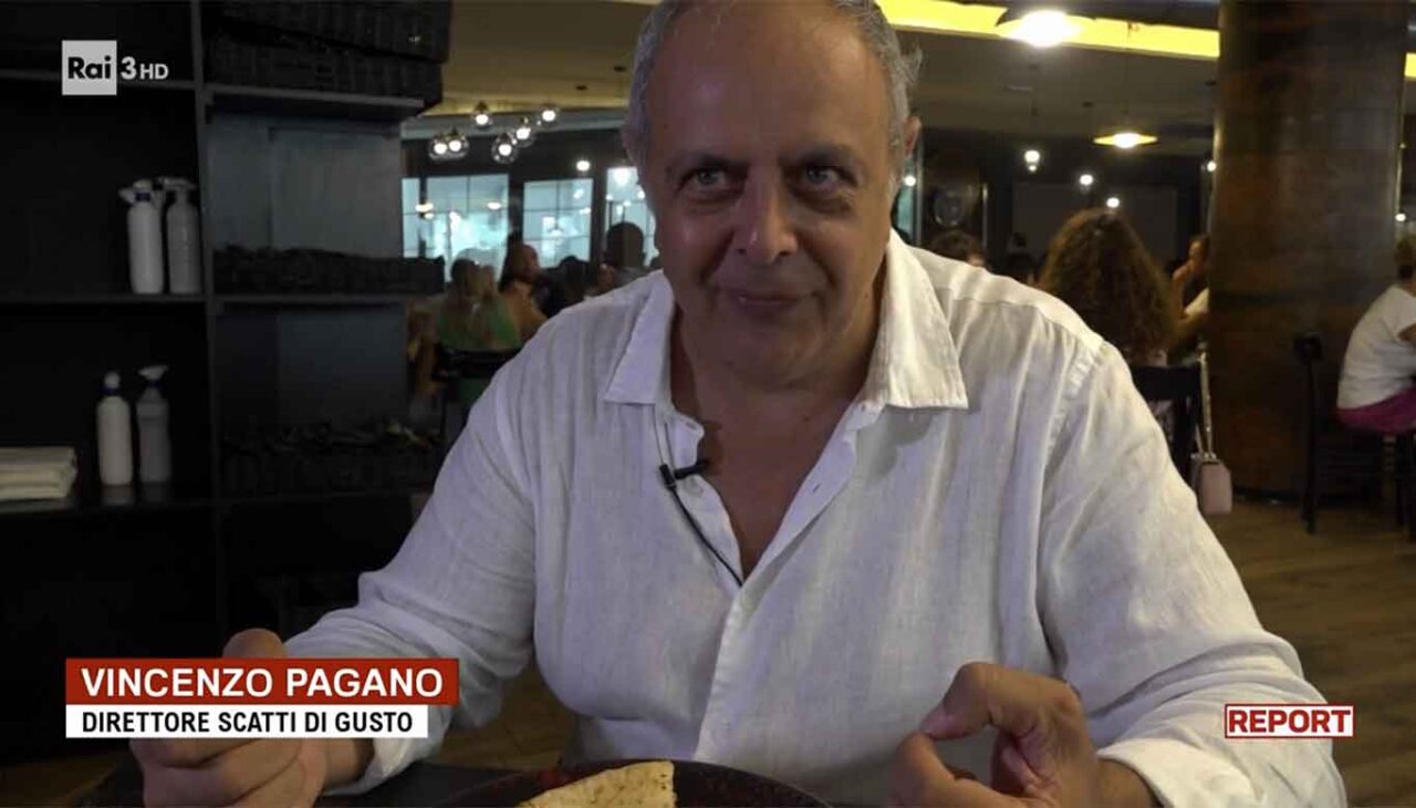 Vincenzo Pagano di Scatti di Gusto a Report Pizza Contemporanea 
