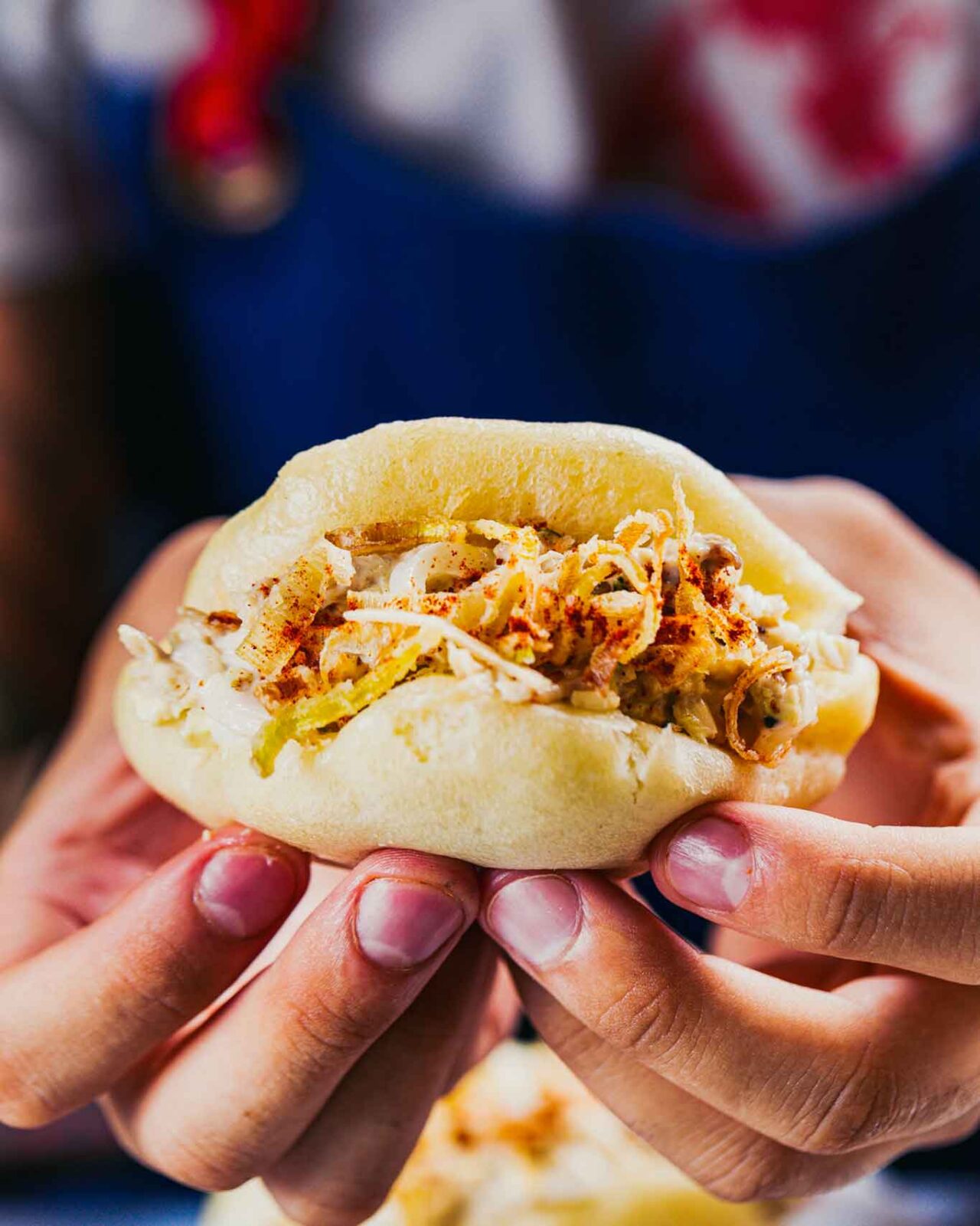 Latta a Roma bao con insalata di pollo