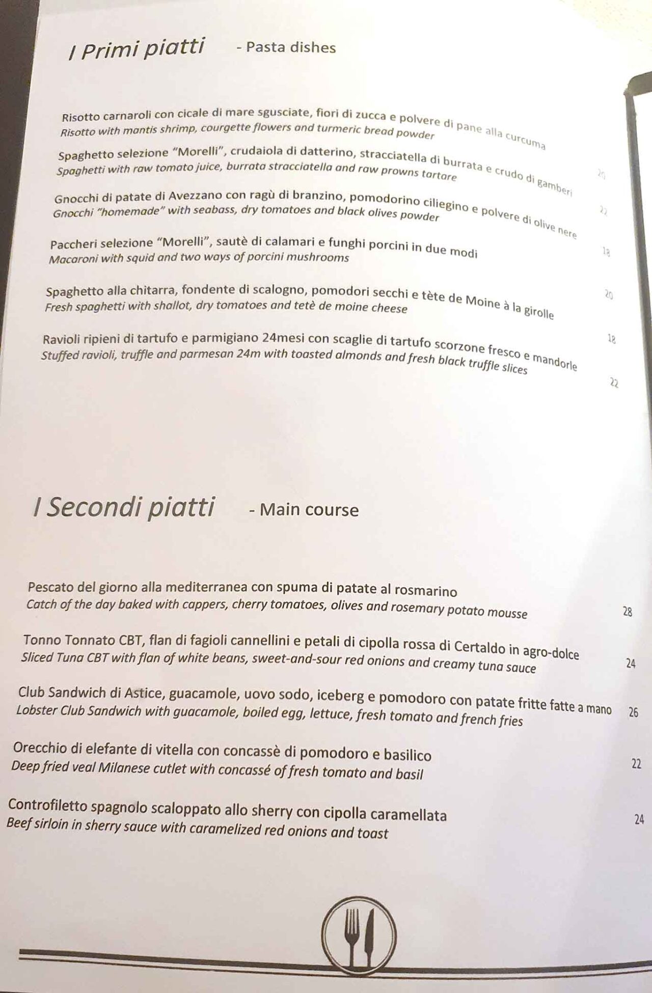 Ristorante Da Lorenzo a Montecatini Terme menu e prezzi