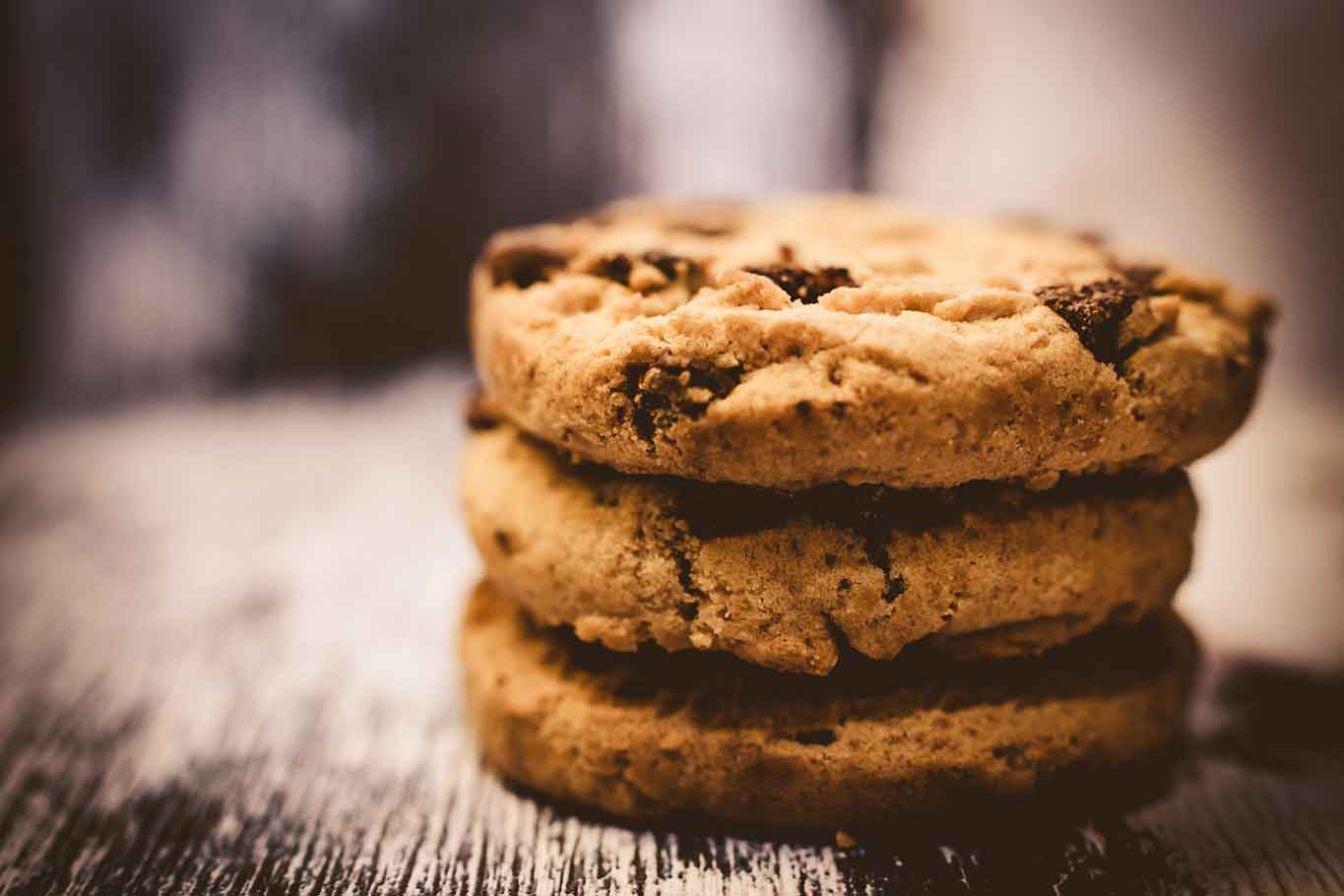 cookies morbidi con gocce di cioccolato