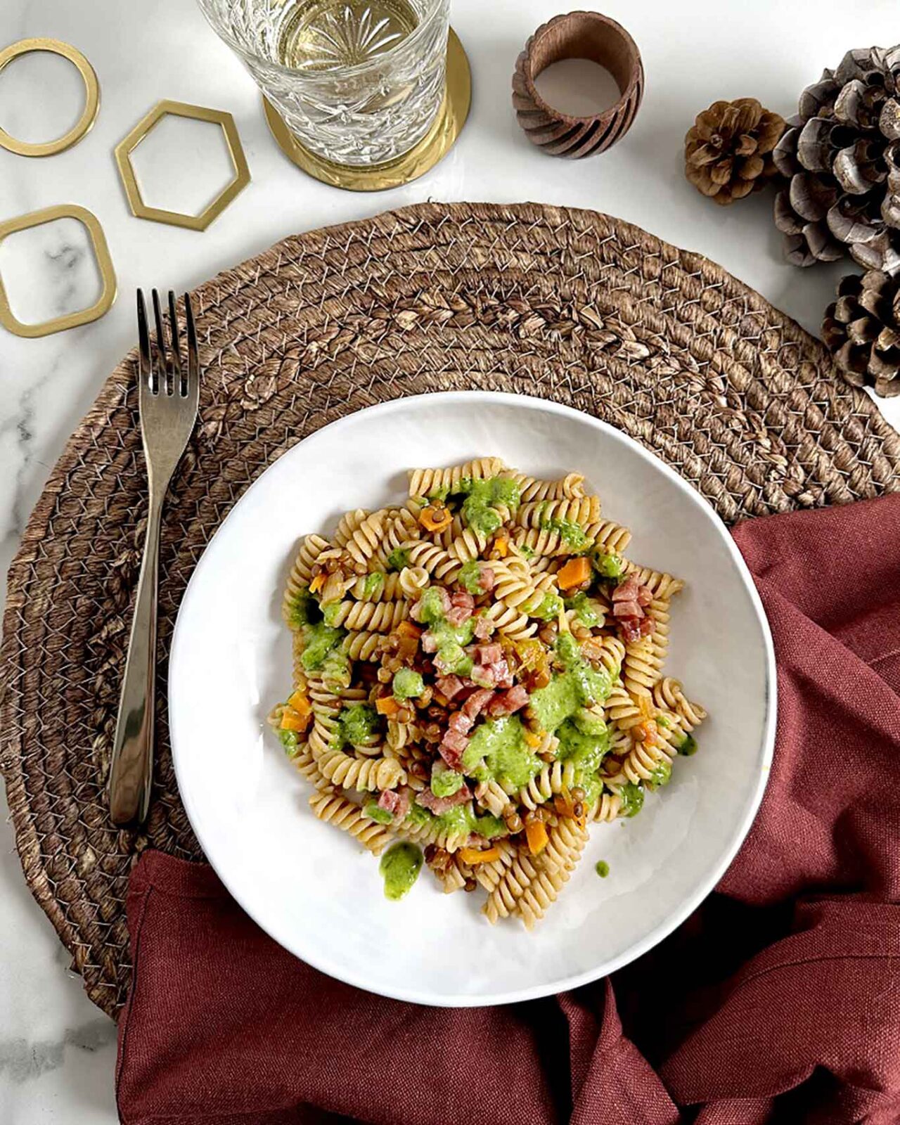 pasta con cotechino e lenticchie