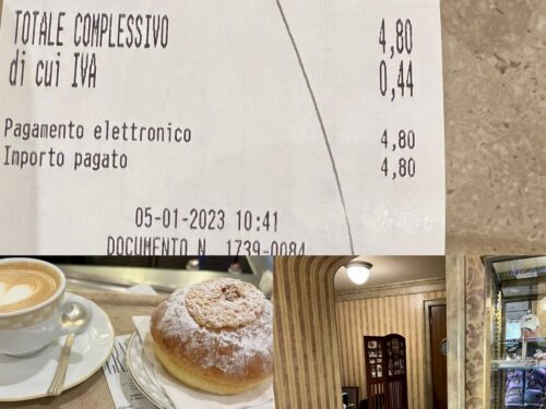 Colazione cracco scontrino