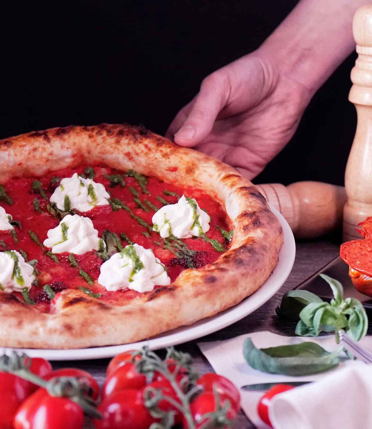 pizzeria Il Vecchio e il Mare a Firenze: pizza Sanguigna