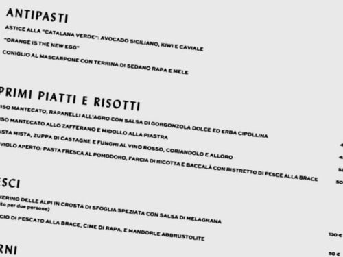 Cracco milano menu