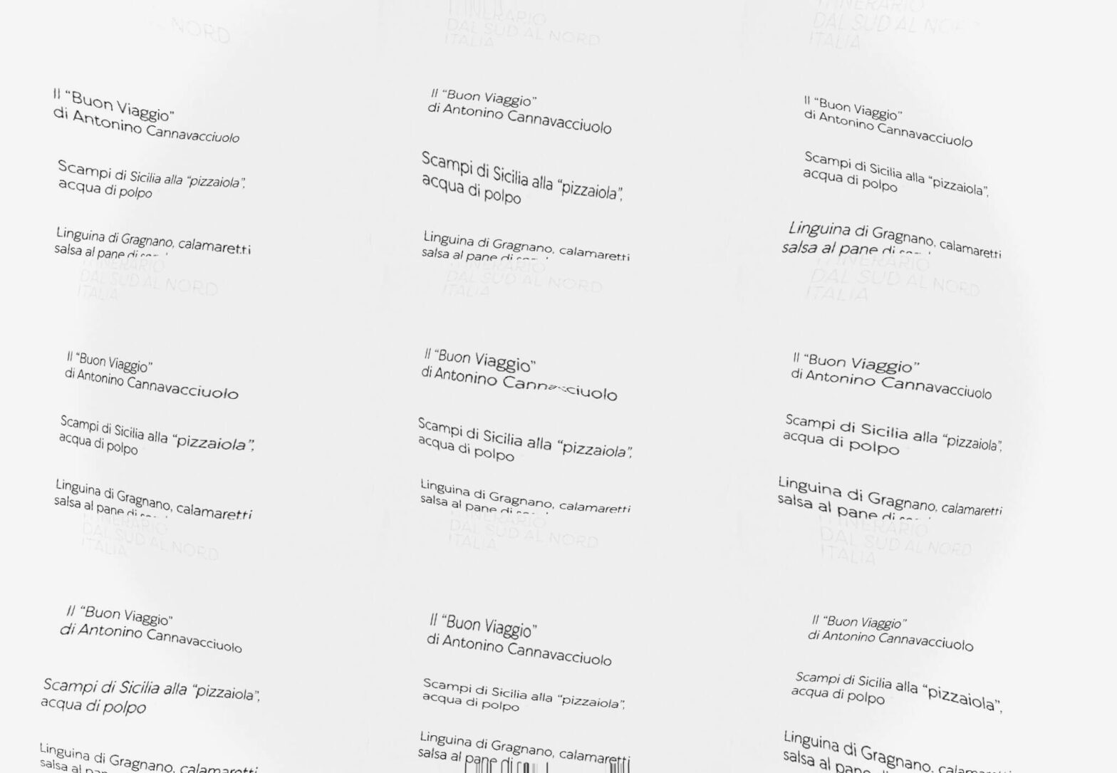 Menu villa crespi cannavacciuolo
