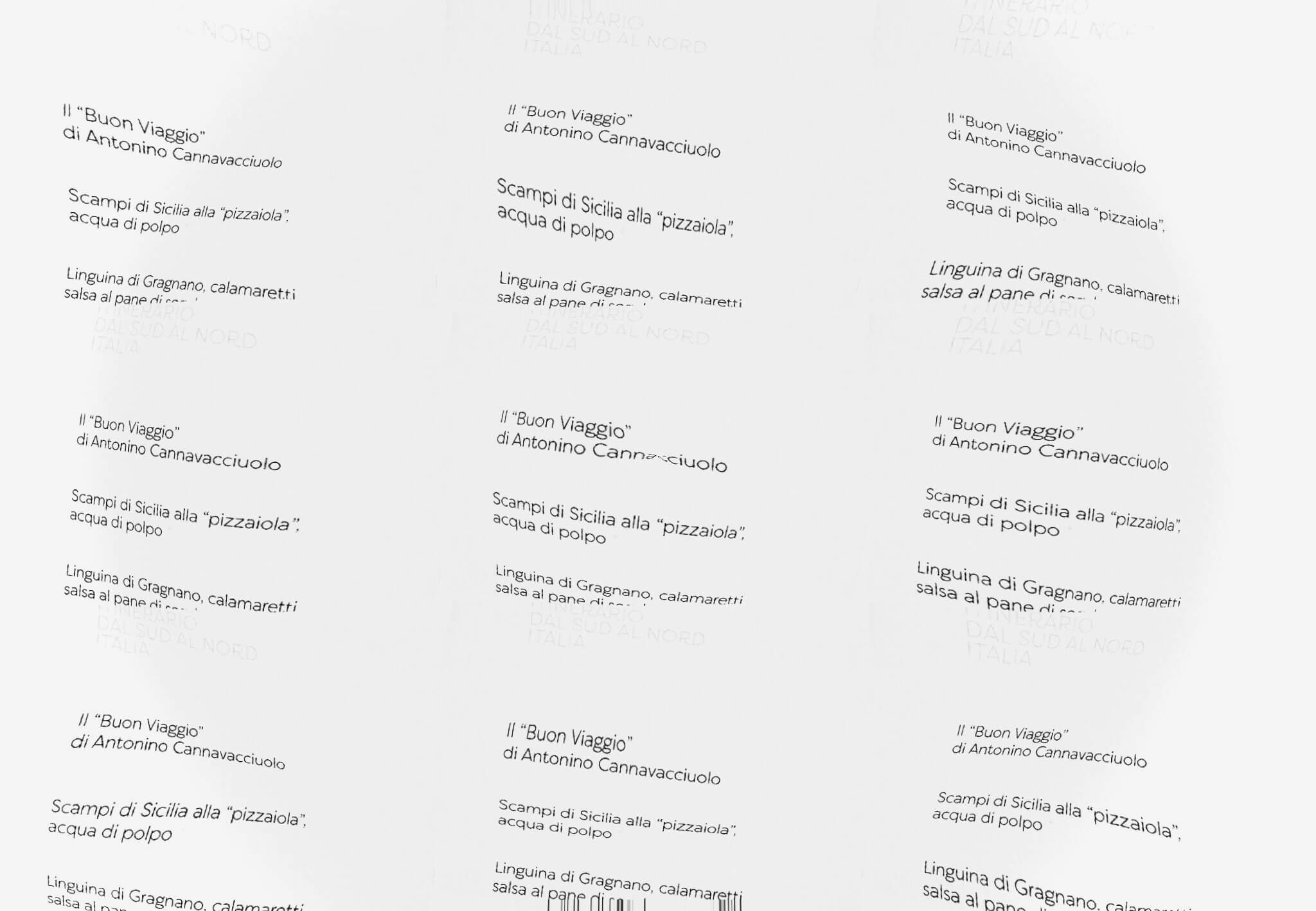 Menu villa crespi cannavacciuolo