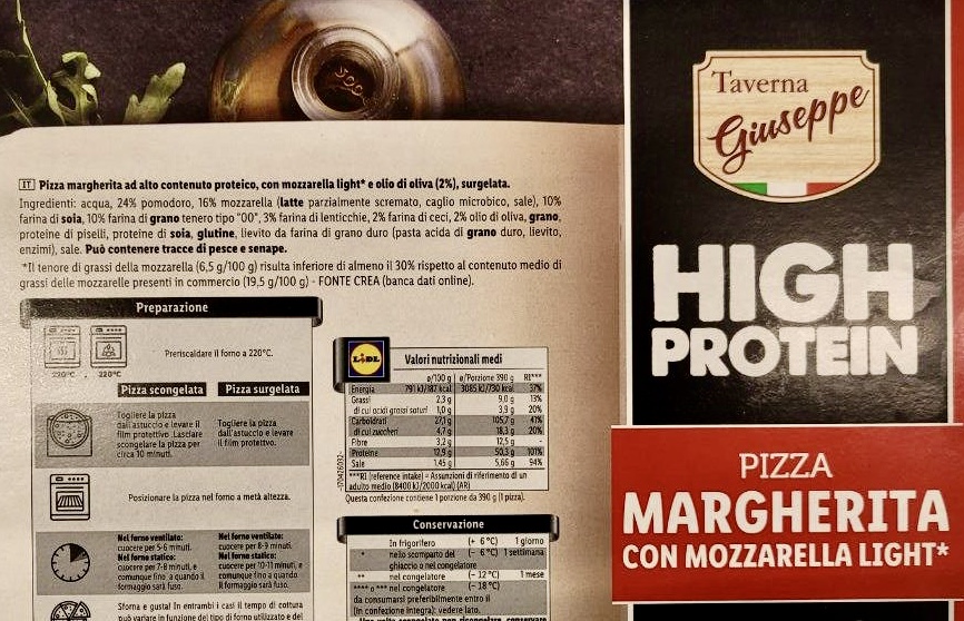 Pizza proteica lidl ingredienti